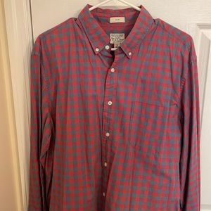 Barely worn Jcrew plaid button down long sleeve